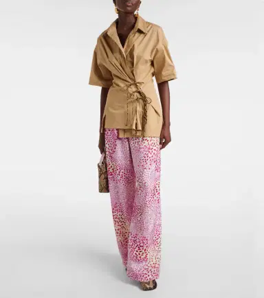 Dries Van Noten Jacquard wide-leg pants | Thumbnail 4