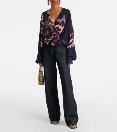 Dries Van Noten High-rise wide-leg jeans | Thumbnail 5
