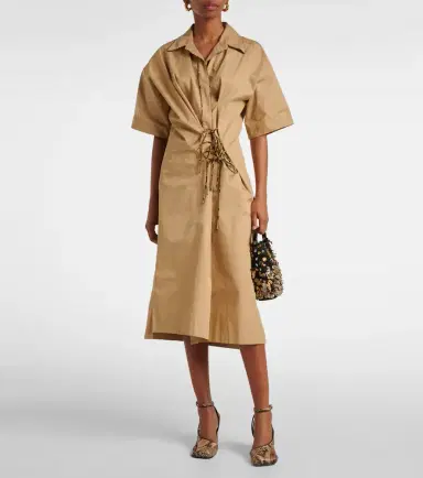 Dries Van Noten Cotton wrap dress | Thumbnail 2