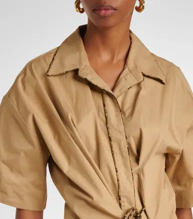 Dries Van Noten Cotton wrap dress | Thumbnail 4