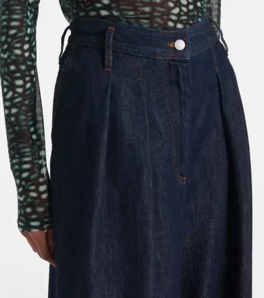Dries Van Noten Pleated high-rise wide-leg jeans | Thumbnail 2