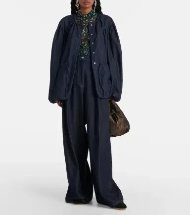 Dries Van Noten Pleated high-rise wide-leg jeans | Thumbnail 5