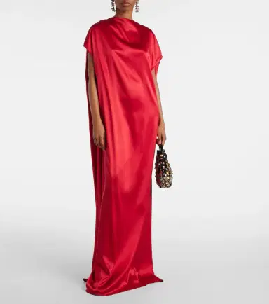 Dries Van Noten Silk-blend satin gown | Thumbnail 6