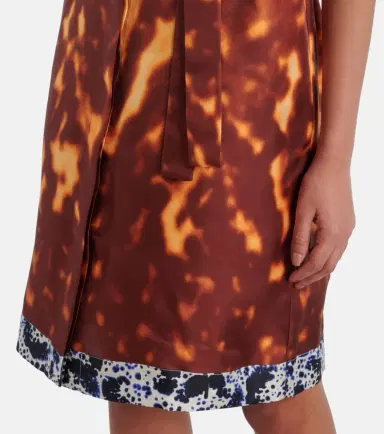 Dries Van Noten Belted printed silk shirt dress | Thumbnail 3