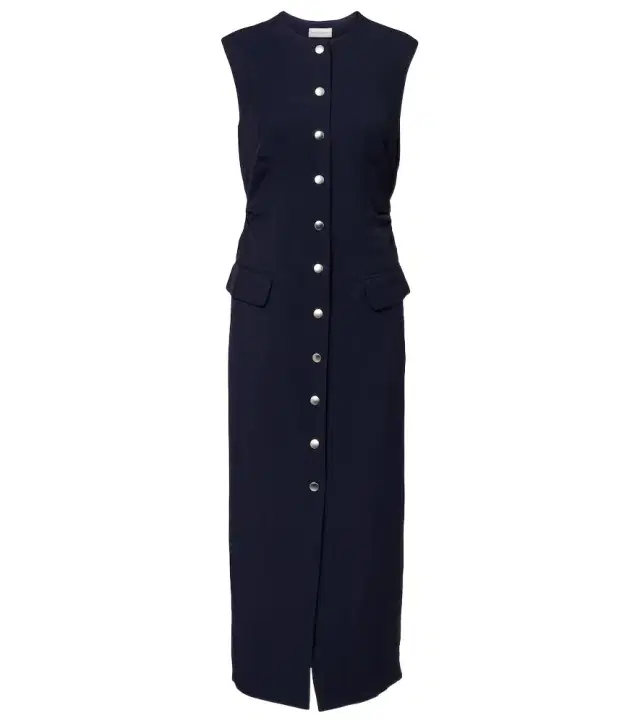 Dries Van Noten Gabardine midi dress