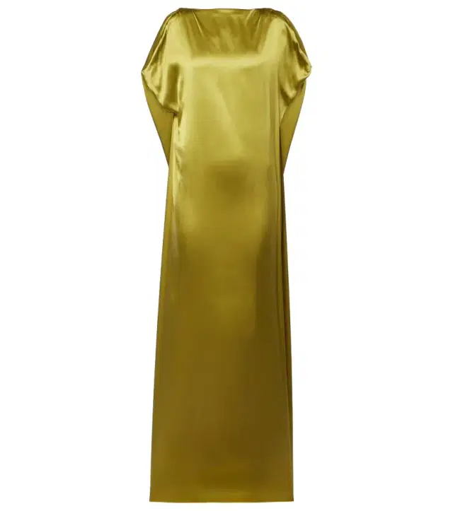 Dries Van Noten Silk-blend satin gown