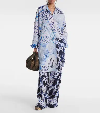 Dries Van Noten Printed cotton voile shirt | Thumbnail 2