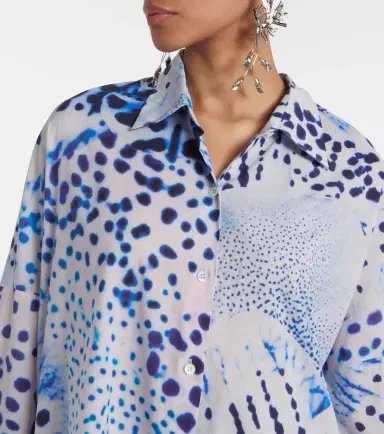 Dries Van Noten Printed cotton voile shirt | Thumbnail 3