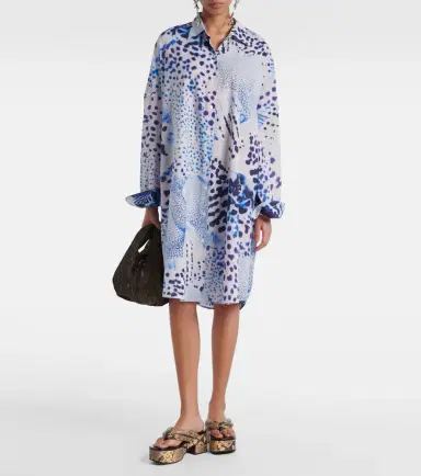 Dries Van Noten Printed cotton voile shirt | Thumbnail 5