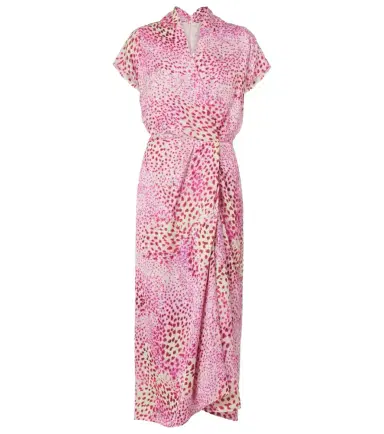Dries Van Noten Printed satin midi dress | Thumbnail 1