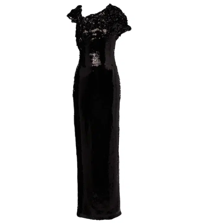Marmar Halim Asymmetric sequined gown