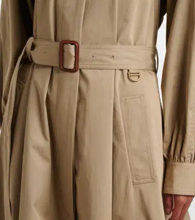 Chloe Chloé Cotton gabardine trench coat | Thumbnail 2 Chloe Chloé Cotton gabardine trench coat | Thumbnail 2