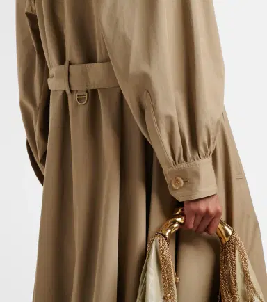 Chloe Chloé Cotton gabardine trench coat | Thumbnail 3 Chloe Chloé Cotton gabardine trench coat | Thumbnail 3