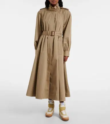 Chloe Chloé Cotton gabardine trench coat | Thumbnail 4 Chloe Chloé Cotton gabardine trench coat | Thumbnail 4