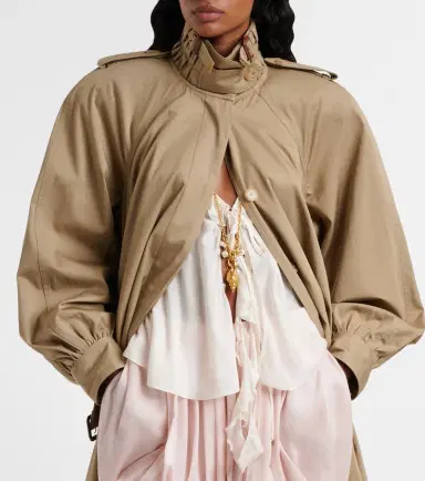 Chloe Chloé Cotton gabardine trench coat | Thumbnail 5 Chloe Chloé Cotton gabardine trench coat | Thumbnail 5