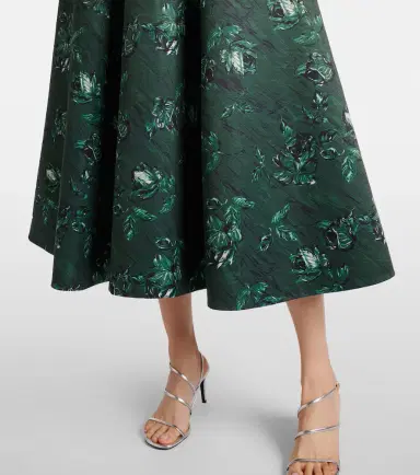 Emilia Wickstead Mara floral taffetta gown | Thumbnail 4