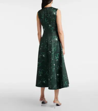 Emilia Wickstead Mara floral taffetta gown | Thumbnail 5