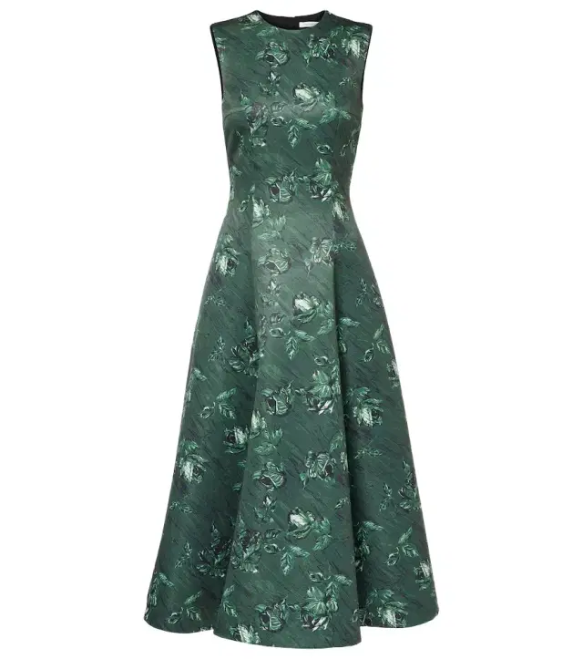 Emilia Wickstead Mara floral taffetta gown