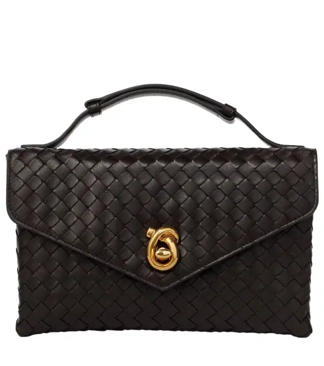 Bottega Veneta Knot Lock Intrecciato leather top-handle bag