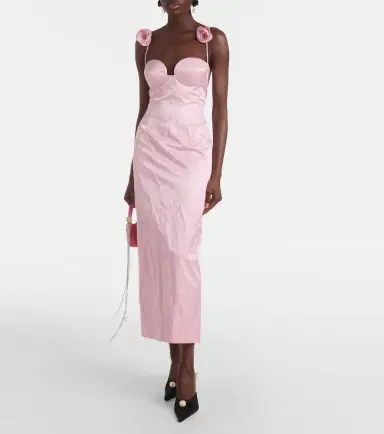 Magda Butrym Floral-appliqué cotton-blend bustier dress | Thumbnail 5 Magda Butrym Floral-appliqué cotton-blend bustier dress | Thumbnail 5