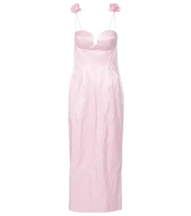 Magda Butrym Floral-appliqué cotton-blend bustier dress | Thumbnail 1 Magda Butrym Floral-appliqué cotton-blend bustier dress | Thumbnail 1