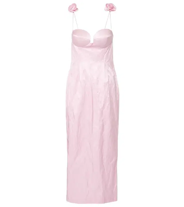 Magda Butrym Floral-appliqué cotton-blend bustier dress