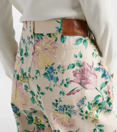 Chloé Chloé Floral high-rise flared jeans | Thumbnail 5