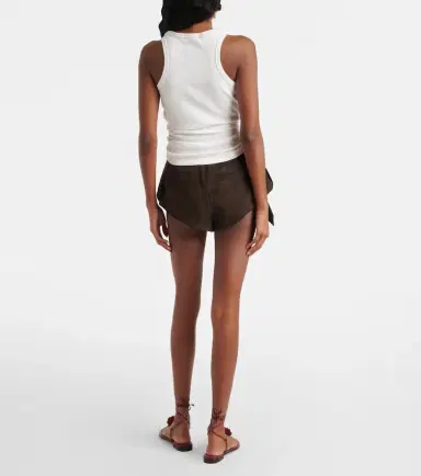 Magda Butrym Gathered cotton-blend tank top | Thumbnail 3