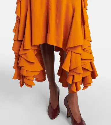 Bottega Veneta Ruffled midi dress | Thumbnail 5 Bottega Veneta Ruffled midi dress | Thumbnail 5
