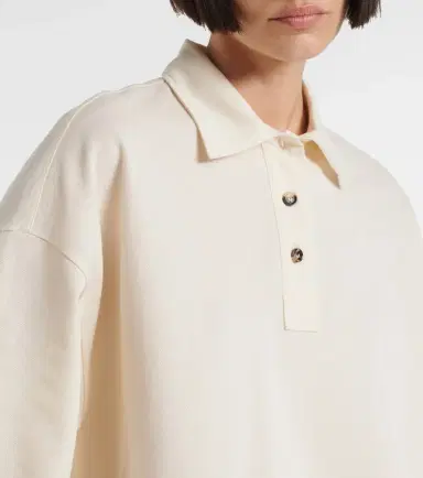 Bottega Veneta Cropped cotton polo shirt | Thumbnail 3