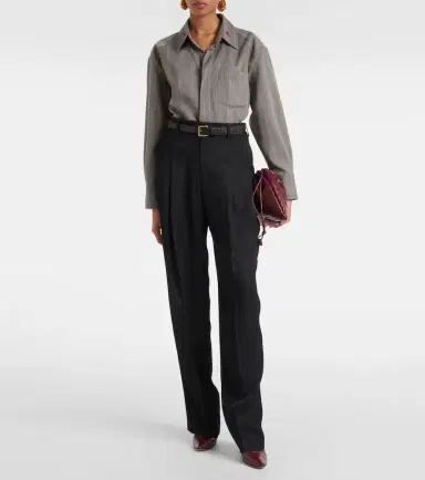 Bottega Veneta High-rise tapered pants | Thumbnail 3