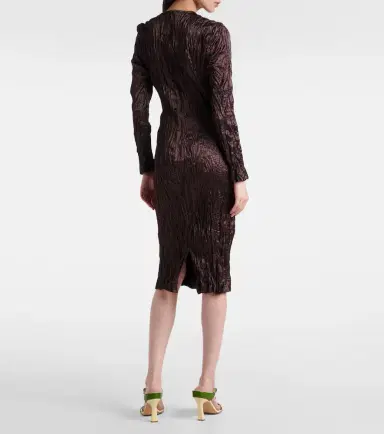 Bottega Veneta Satin midi dress | Thumbnail 6