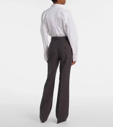 Bottega Veneta High-rise wool flared pants | Thumbnail 4 Bottega Veneta High-rise wool flared pants | Thumbnail 4