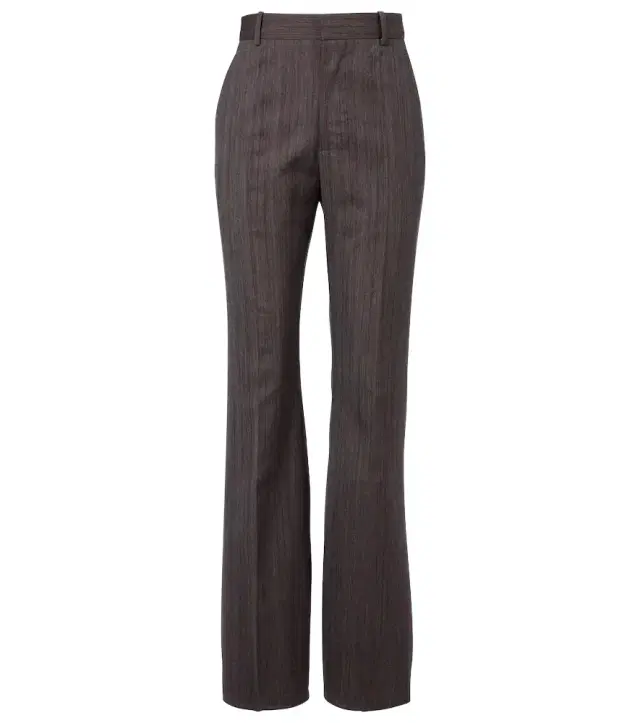 High-rise wool flared pants