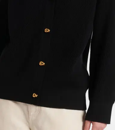 Bottega Veneta Knot ribbed-knit cotton cardigan | Thumbnail 4