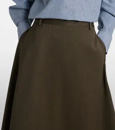 Bottega Veneta Asymmetric wool midi skirt | Thumbnail 2 Bottega Veneta Asymmetric wool midi skirt | Thumbnail 2
