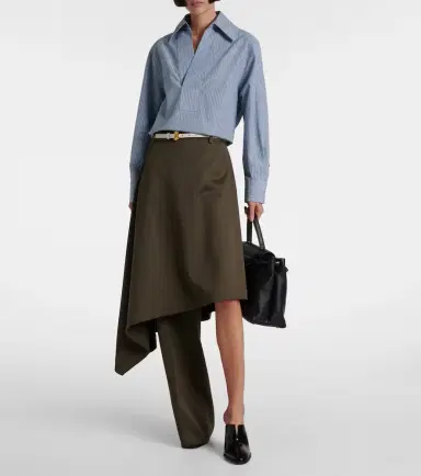 Bottega Veneta Asymmetric wool midi skirt | Thumbnail 6 Bottega Veneta Asymmetric wool midi skirt | Thumbnail 6
