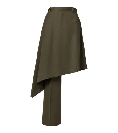 Bottega Veneta Asymmetric wool midi skirt | Thumbnail 1 Bottega Veneta Asymmetric wool midi skirt | Thumbnail 1