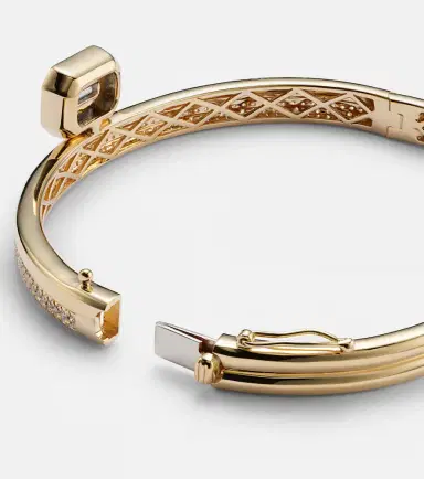 SHAY JEWELRY Floating 18kt gold bangle with diamonds | Thumbnail 2