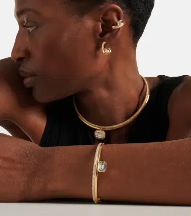 SHAY JEWELRY Floating 18kt gold bangle with diamonds | Thumbnail 4