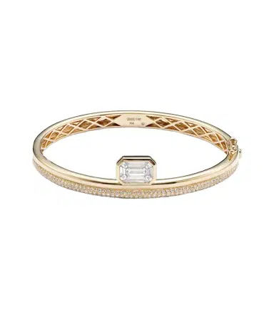 SHAY JEWELRY Floating 18kt gold bangle with diamonds | Thumbnail 1