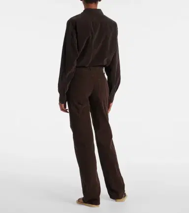The Row Carlyl cotton corduroy straight pants | Thumbnail 2
