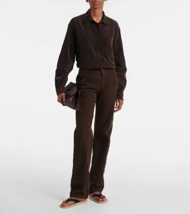 The Row Carlyl cotton corduroy straight pants | Thumbnail 5