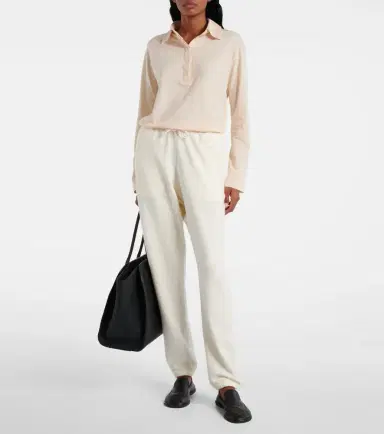 The Row Teo cotton and cashmere sweatpants | Thumbnail 2