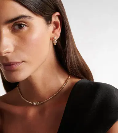 SHAY JEWELRY Serpentine 18kt gold huggie earrings with diamonds | Thumbnail 4 SHAY JEWELRY Serpentine 18kt gold huggie earrings with diamonds | Thumbnail 4