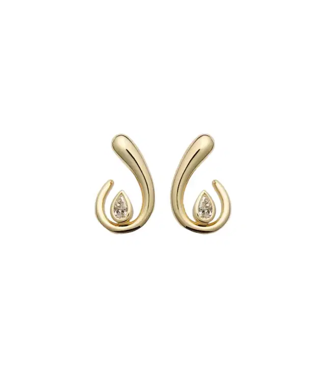 Shay Jewelry 18kt gold earrings with diamonds