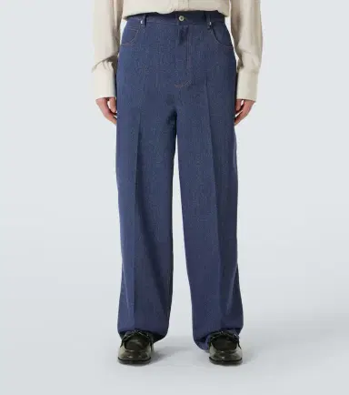 Bottega Veneta Wool and cotton drill wide-leg pants | Thumbnail 3