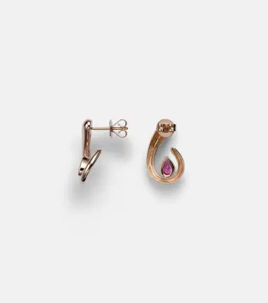 Shay Jewelry 18kt rose gold earrings with sapphires | Thumbnail 2 Shay Jewelry 18kt rose gold earrings with sapphires | Thumbnail 2