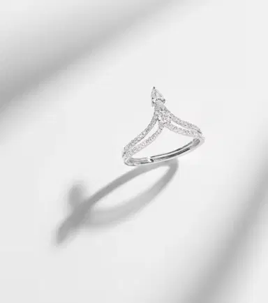SHAY JEWELRY 18kt white gold ring with diamonds | Thumbnail 2