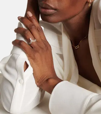 SHAY JEWELRY 18kt white gold ring with diamonds | Thumbnail 3